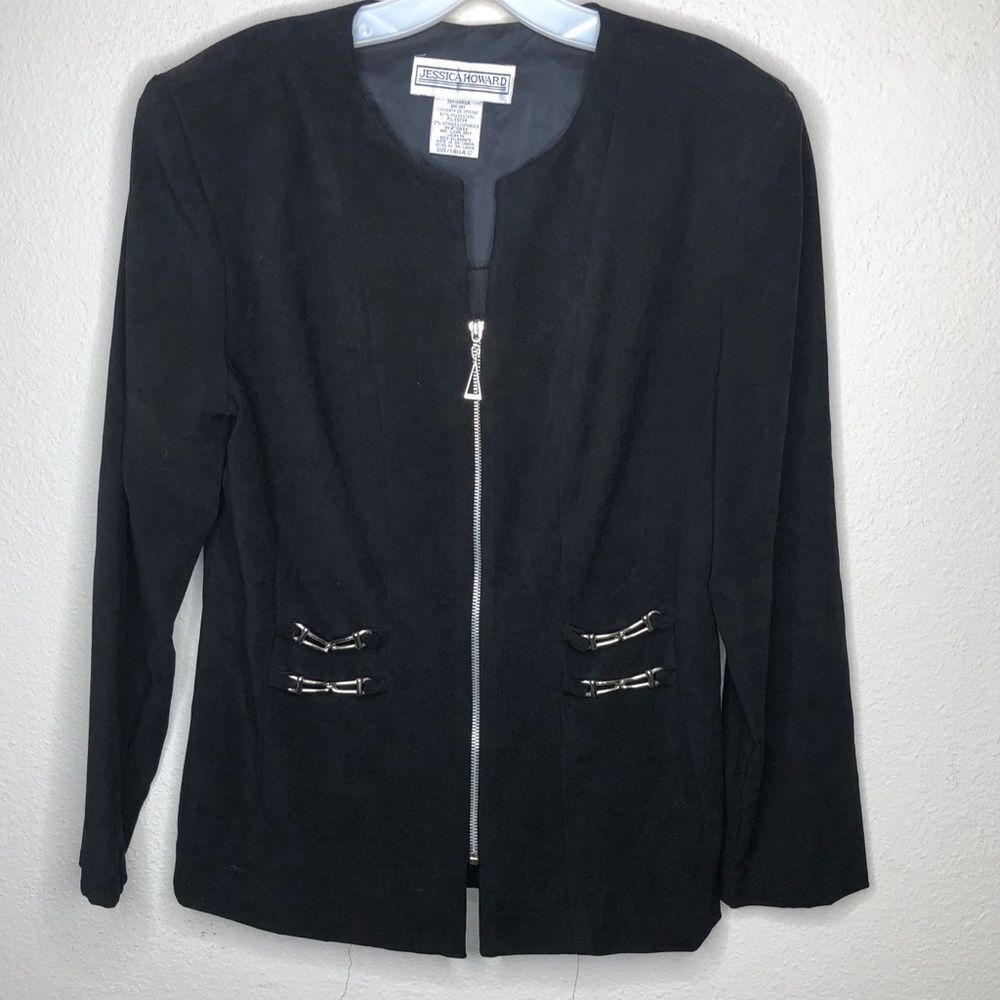 Vintage Jessica Howard Zip Jacket Black‎ - Picture 6 of 8